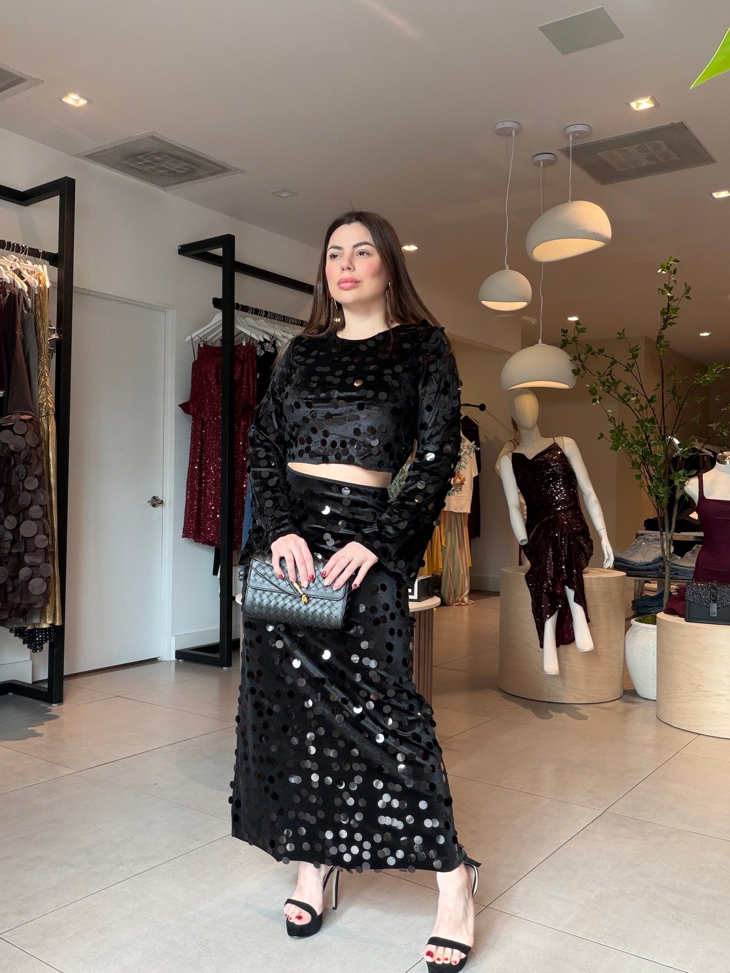 Glam shine set strech