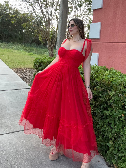 Mariah Maxi Dress Red