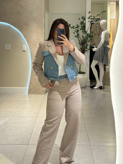 Denim jacket set