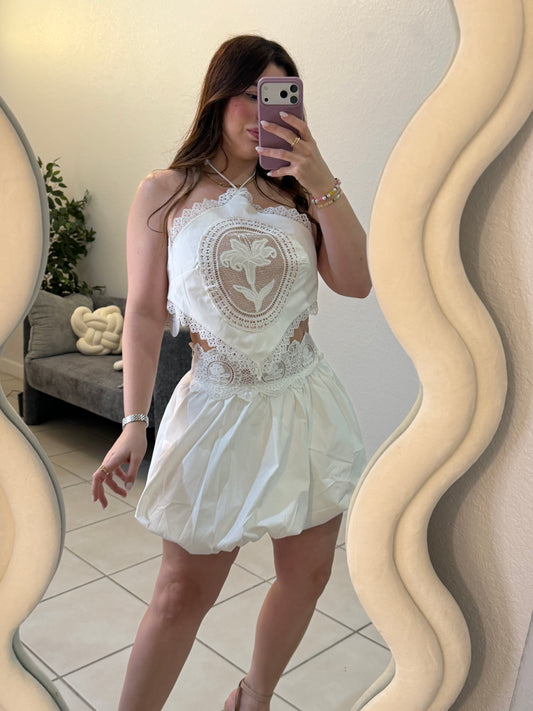 Lace white set