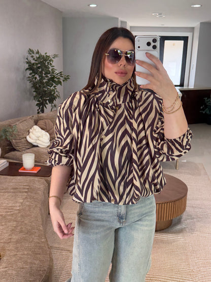 Zebra Bomber Jacket