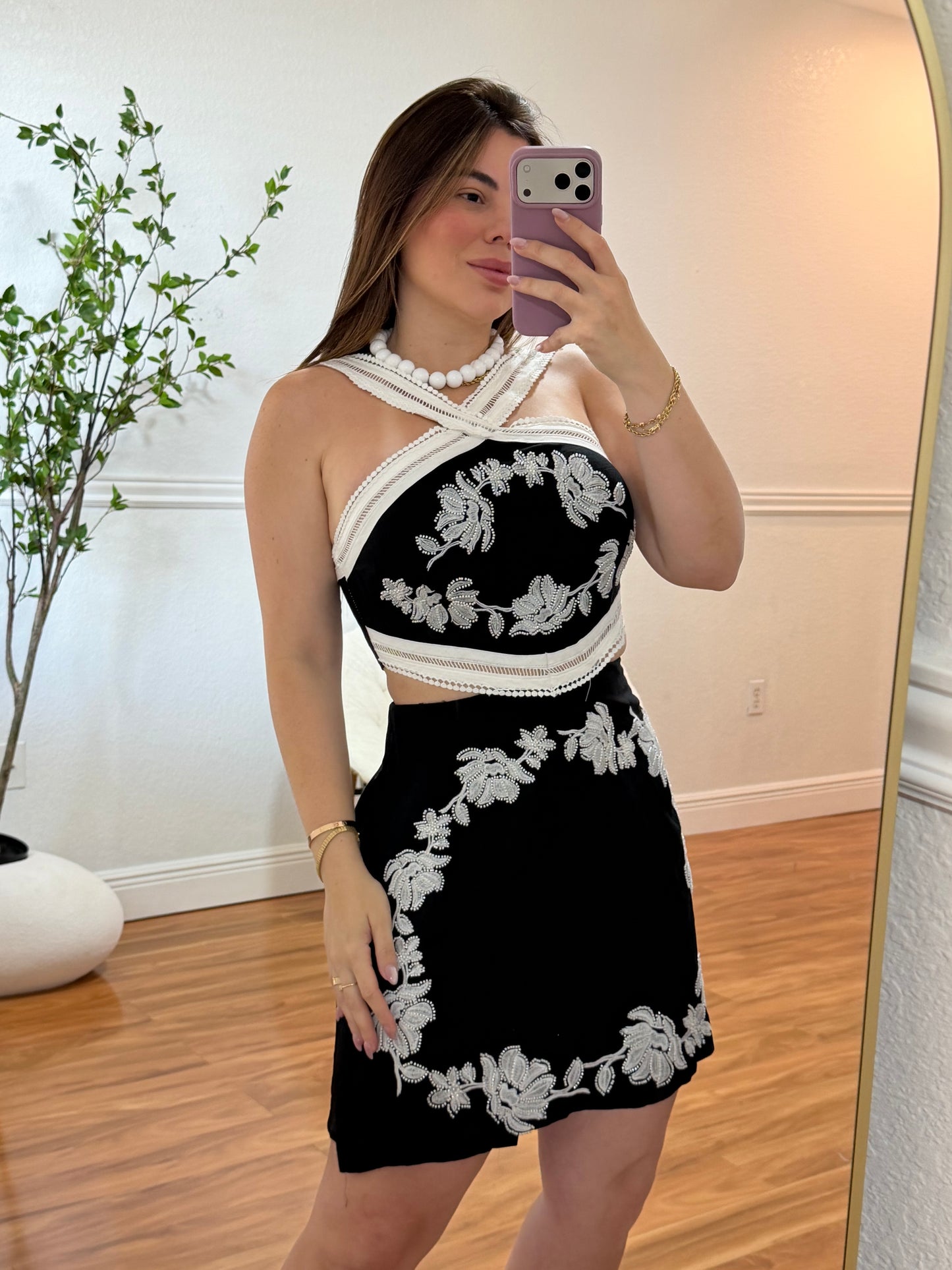 Midnight Bloom Romper