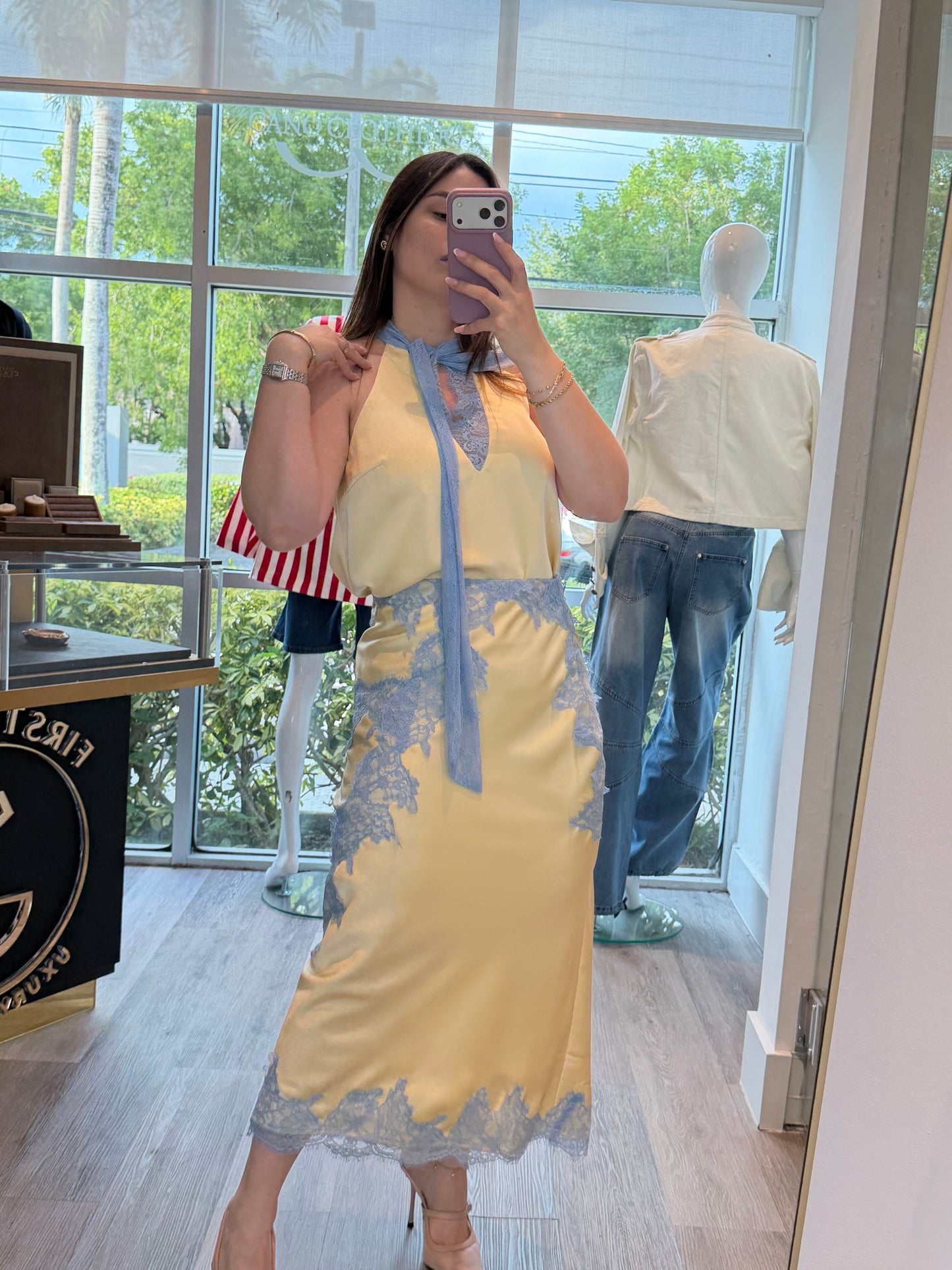 Butter skirt set
