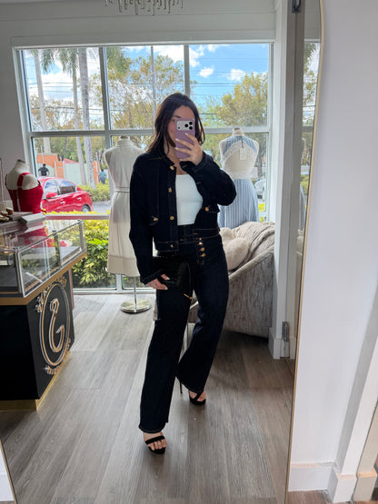Denim strech set