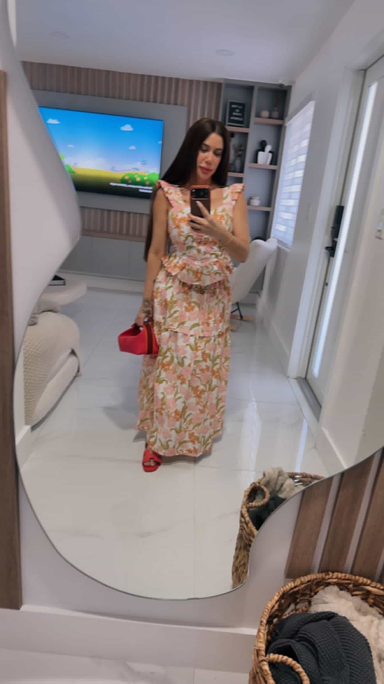 Floral skirt set