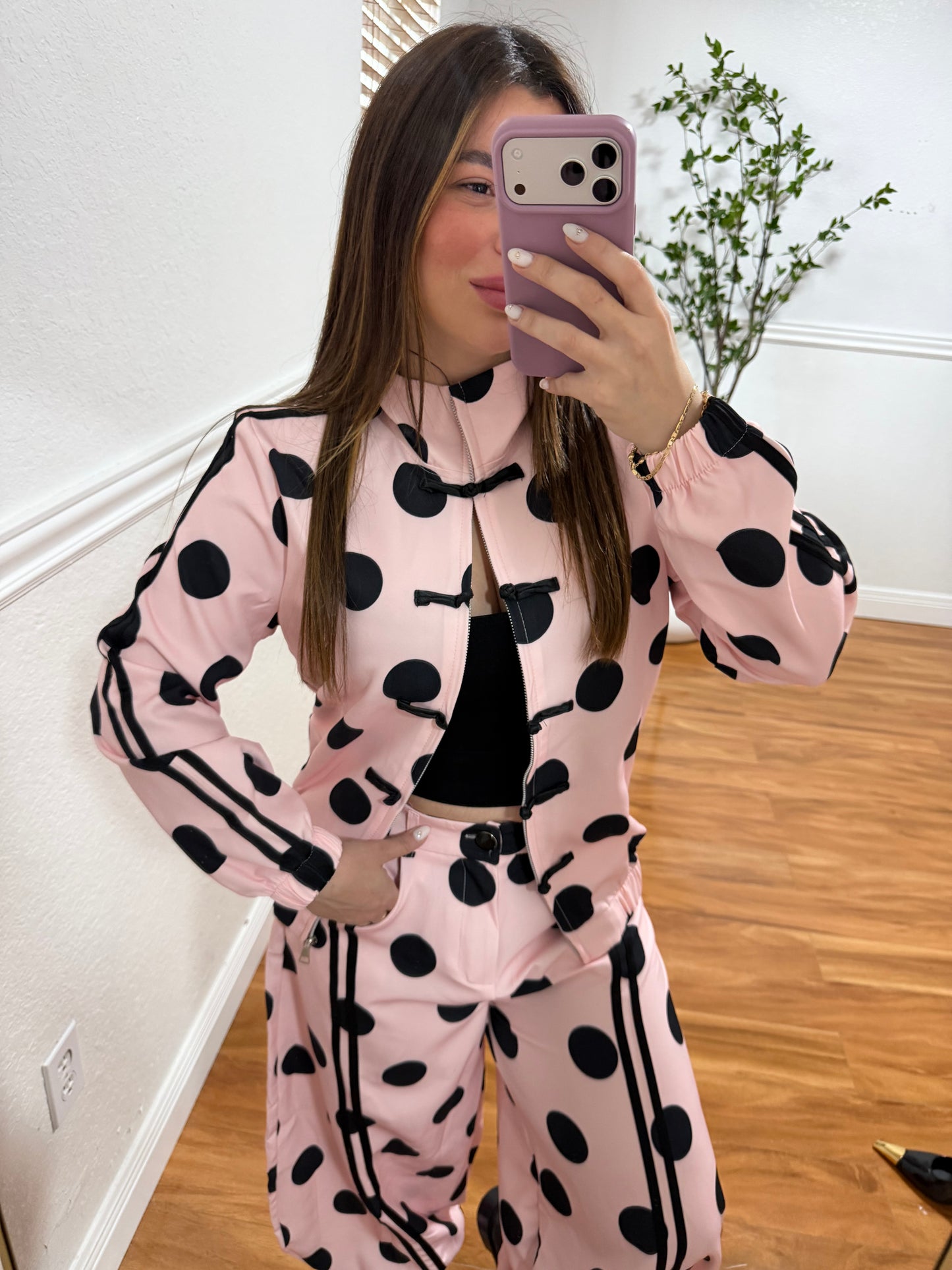 Polka pink set