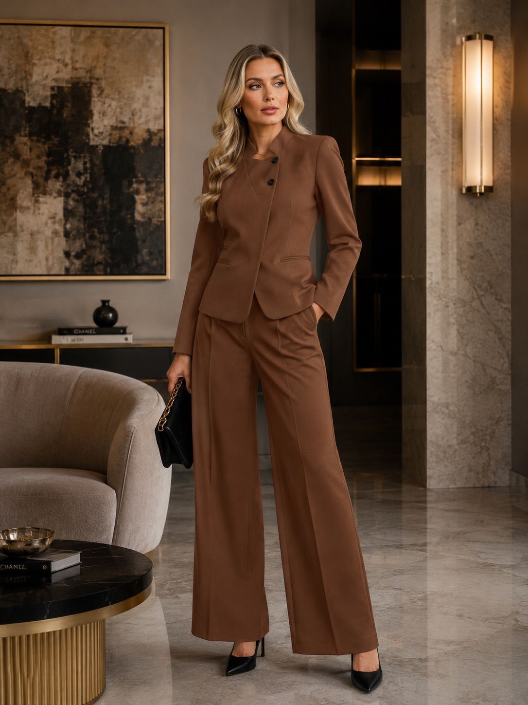 Blazer brown set
