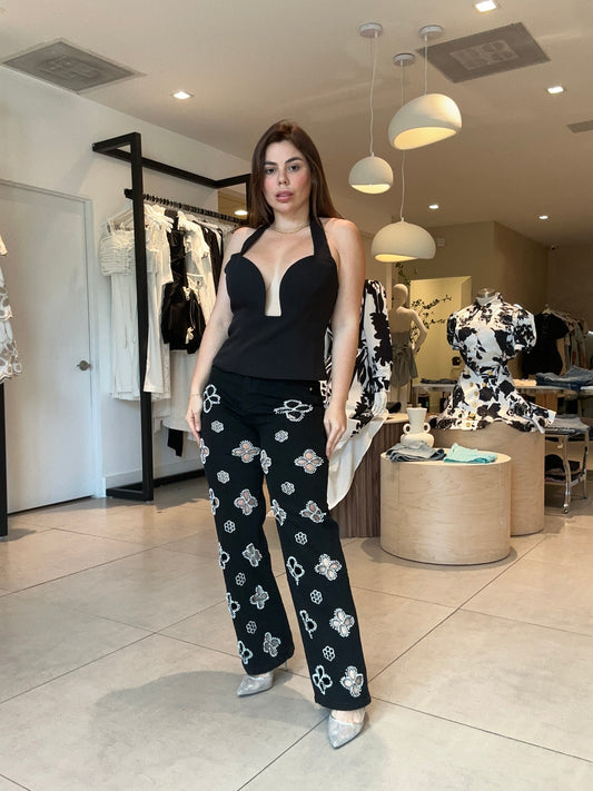 Trébol black Jeans