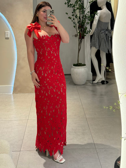 Passion Red Maxi Dress