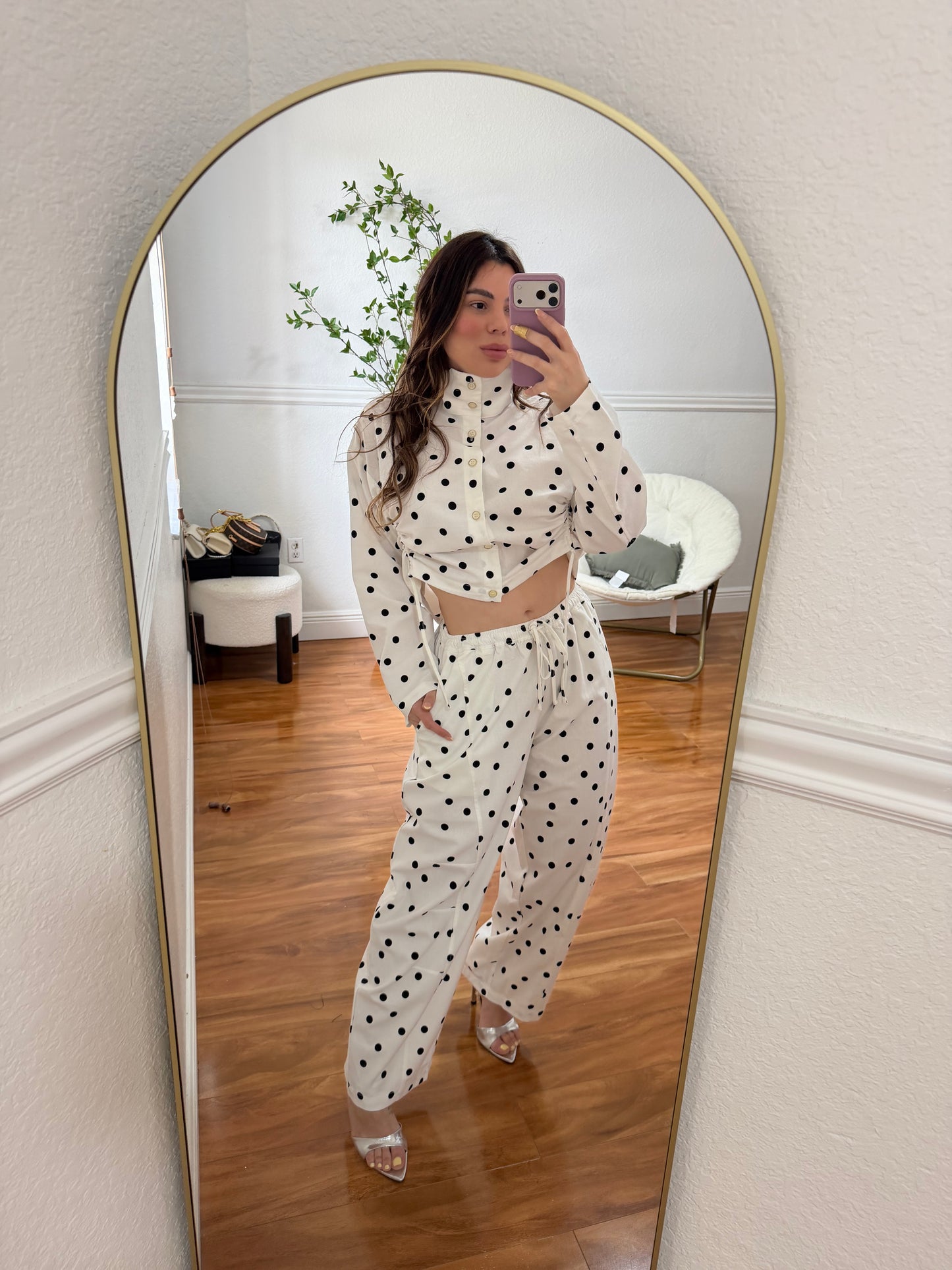 Polka Lino set