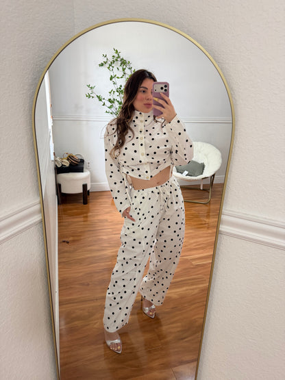 Polka Lino set