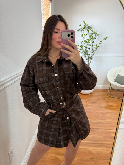Chocolate Plaid set