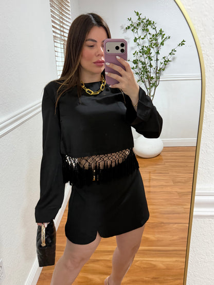 Fringe Black top