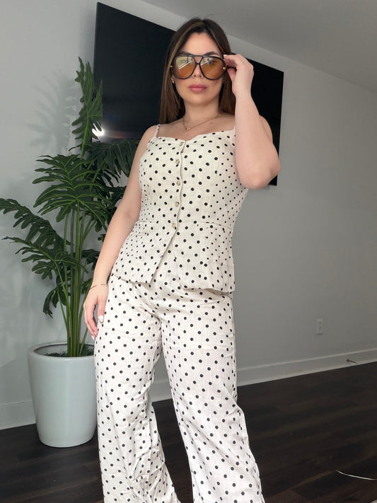Lino polka dots