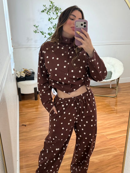 Polka Lino set