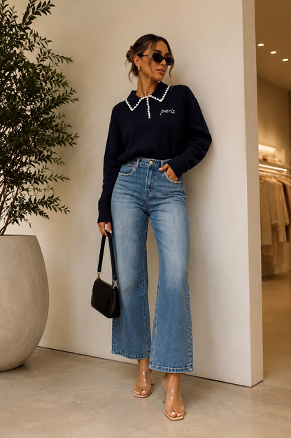 Paris Navy top