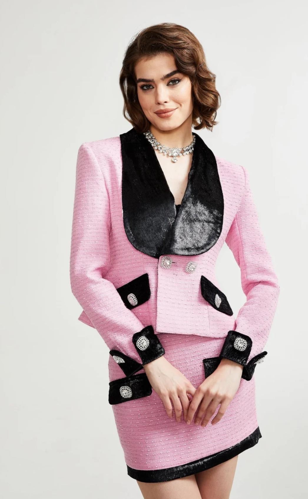 Lady Skirt Pink Set