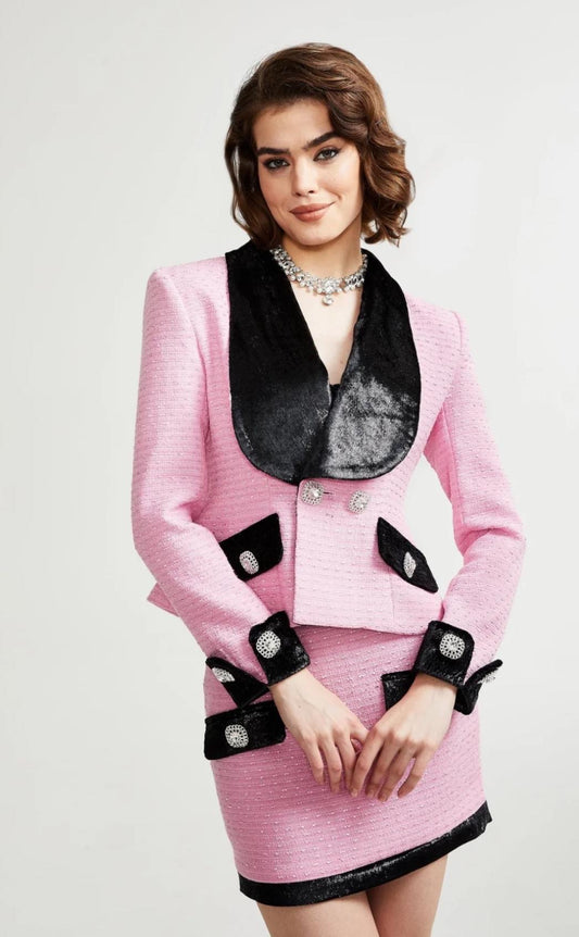 Lady Skirt Pink Set