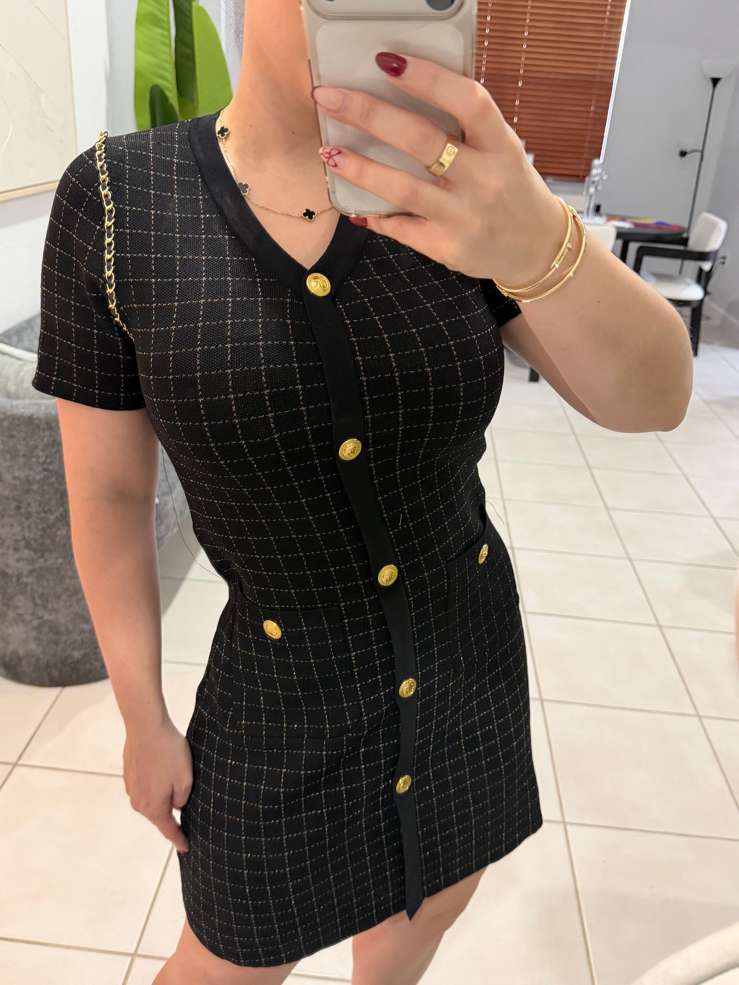 The black dress