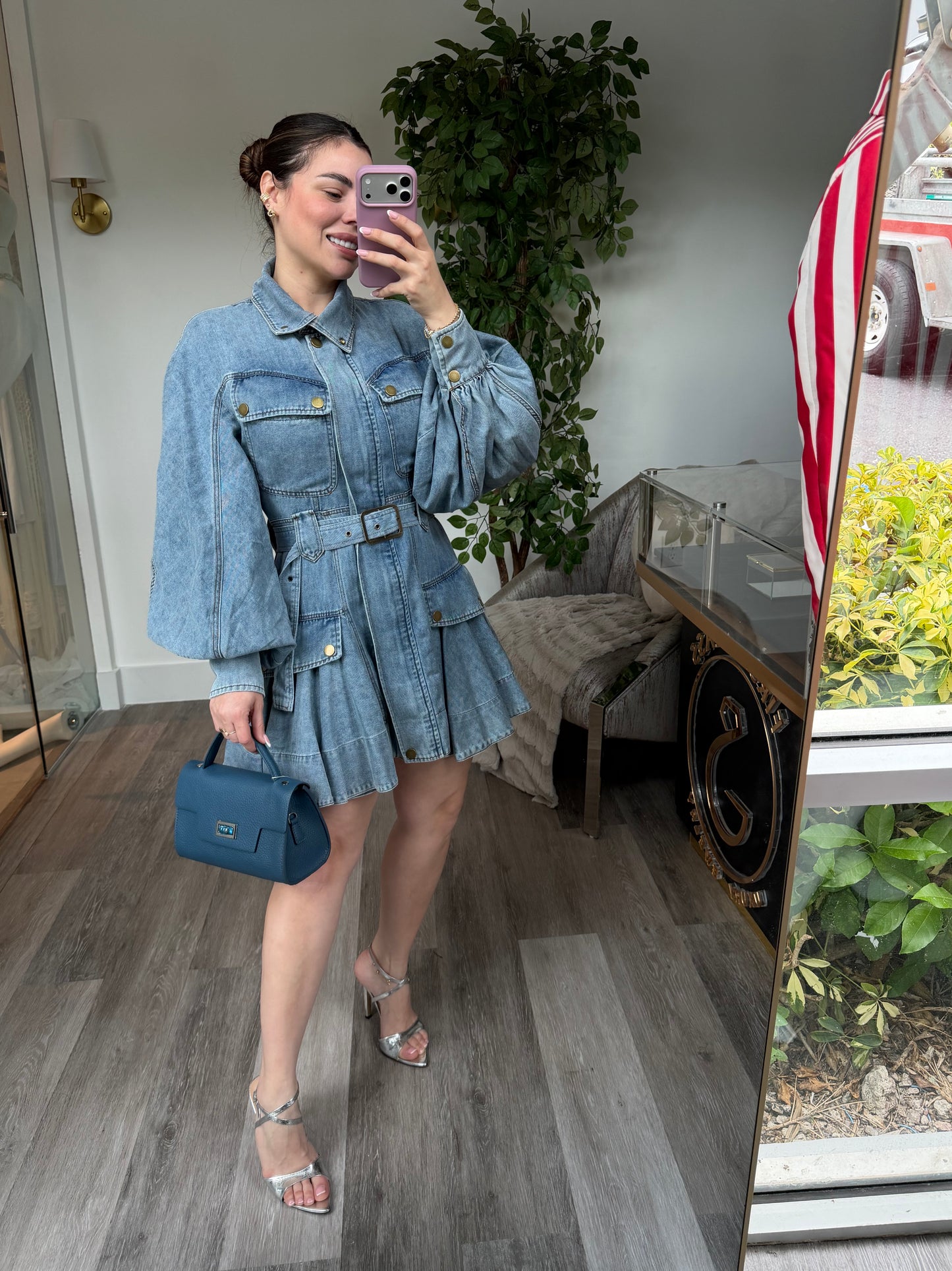 Bella denim dress