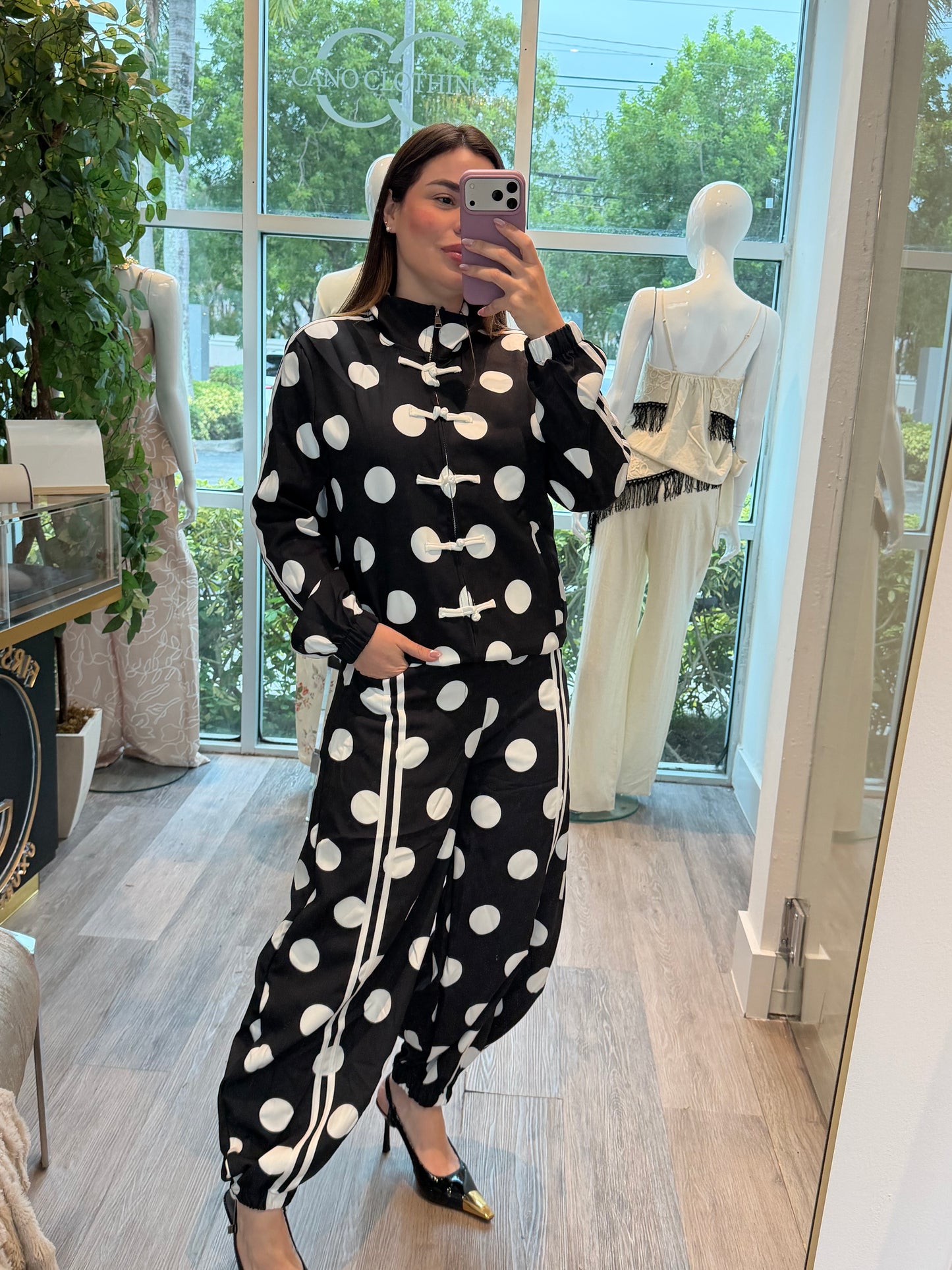 Polka black set