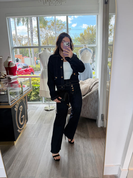 Denim strech set