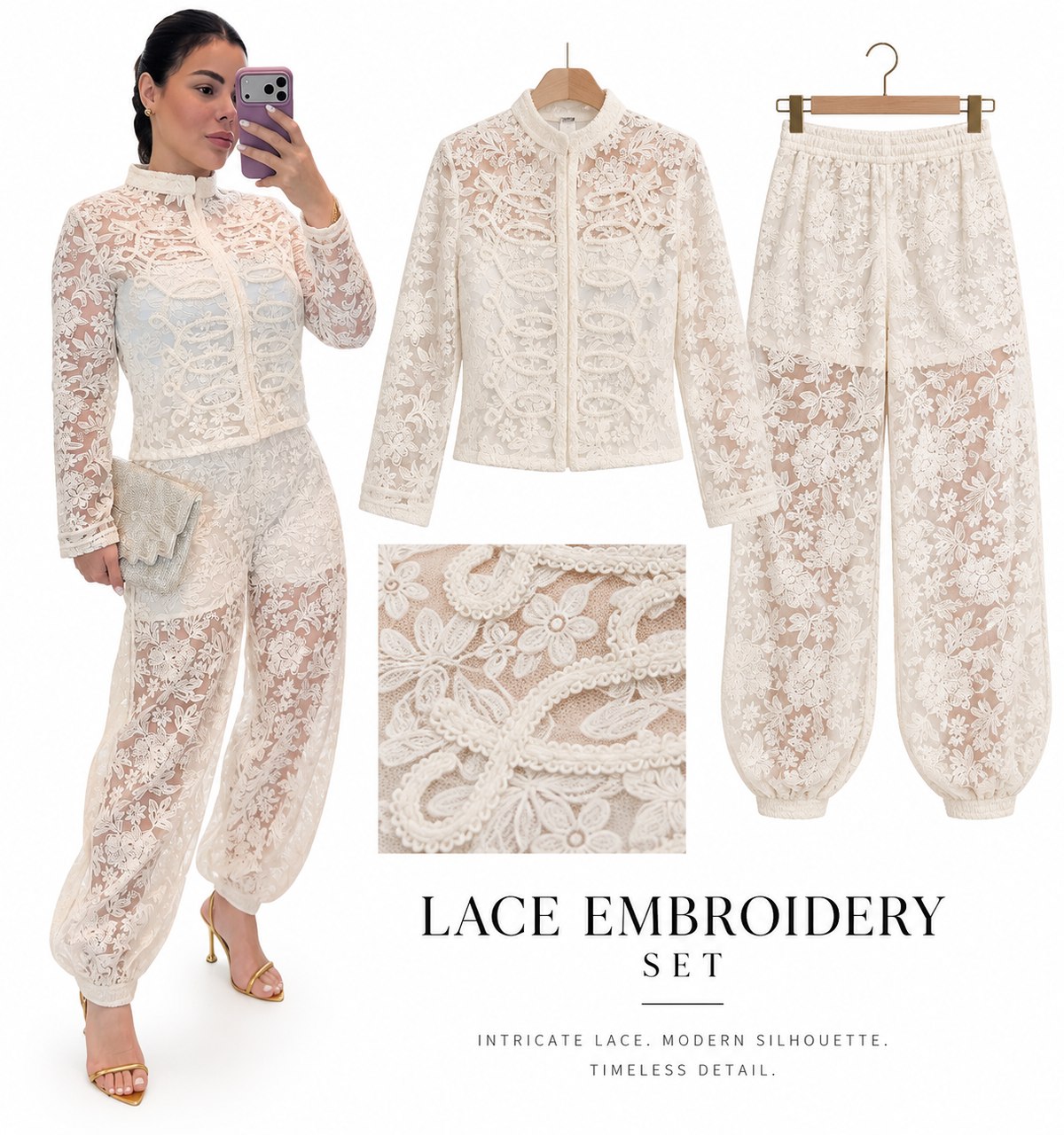 Lace Embroidery  set