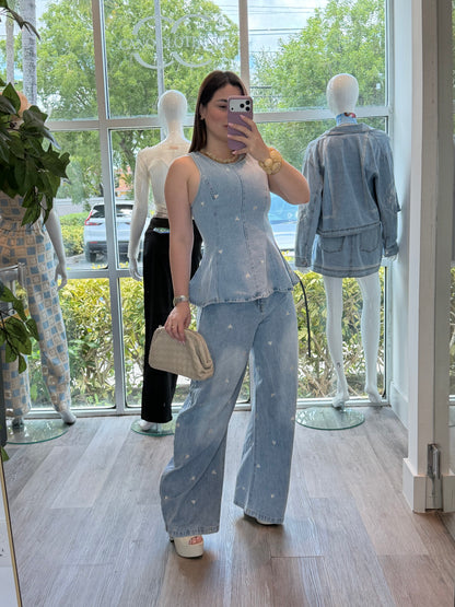 Heart Denim set