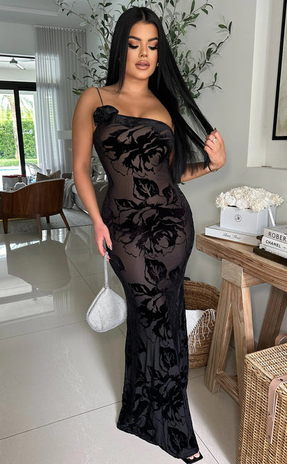 Priscilla Maxi Dress Black