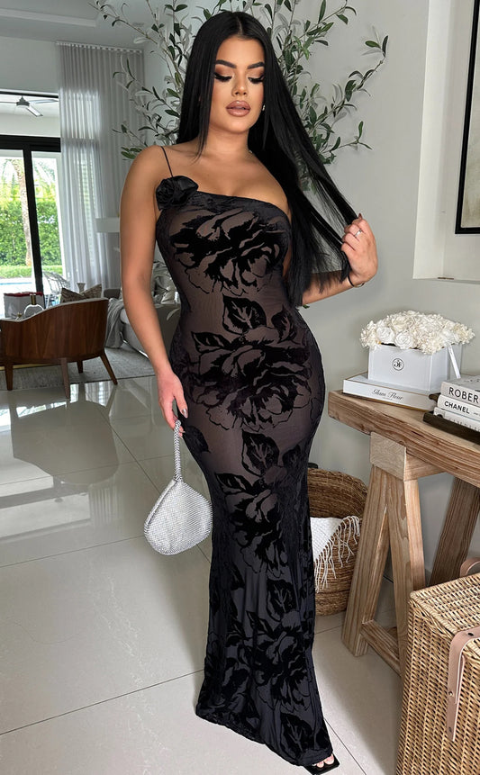 Priscilla Maxi Dress Black