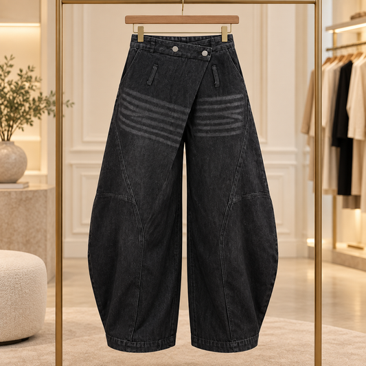 Jeans Barrel Noir