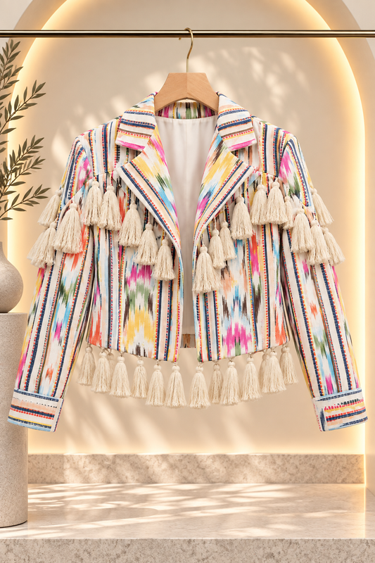 Santorini Fringe Jacket