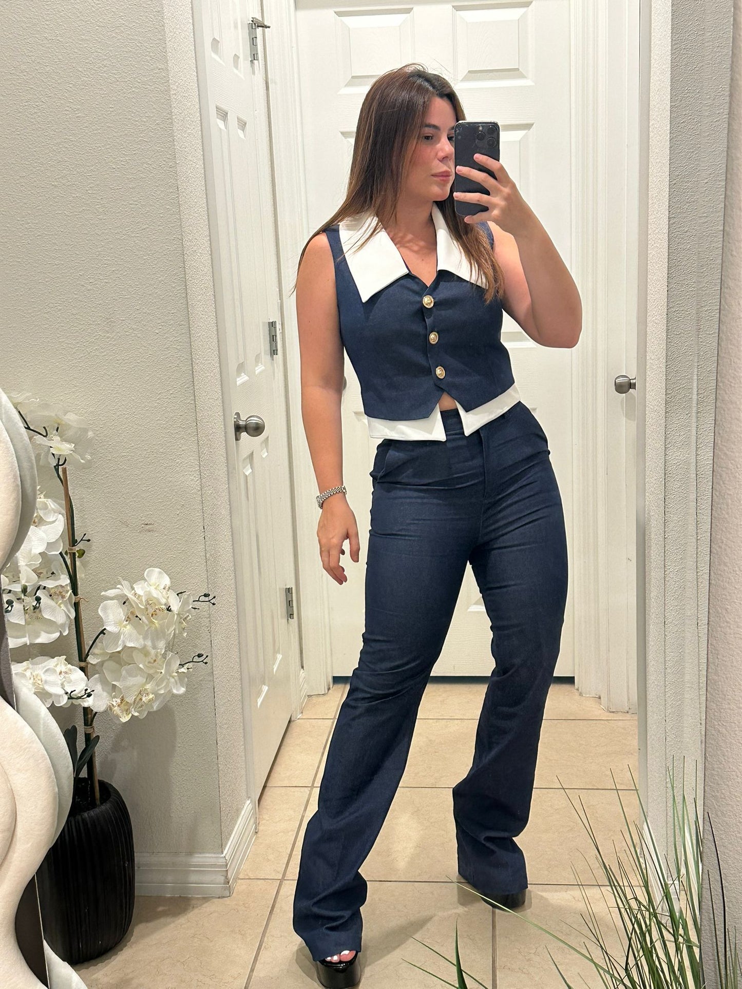 Navi denim set