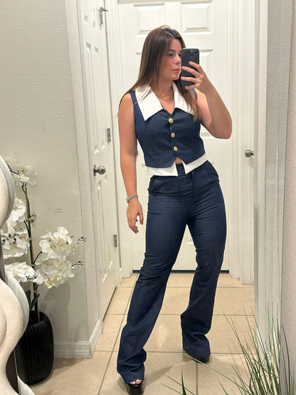 Navi denim set